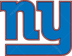 Abstract New York Giants logo design on white