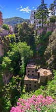 View of the â€œVallone dei Muliniâ€ or Valley of Mills, one of the most famous sights of Sorrento in Campania, Italy.