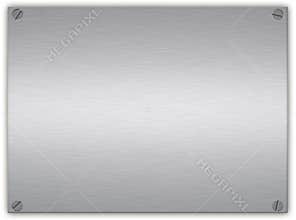 Brushed silver plaque