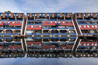 Colorful apartment blocks
