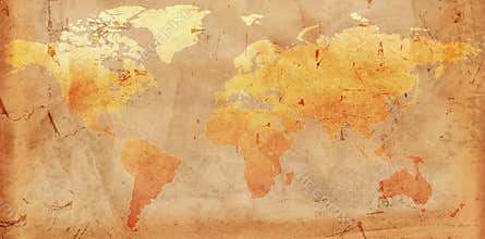 Vintage world map