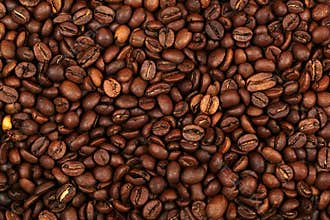 Coffee beans background