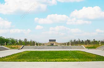 Scene of Zhao Wangcheng Ruins Park in Handan, Hebei province, China