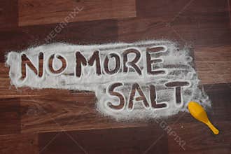 No more salt words written on salt body fitness