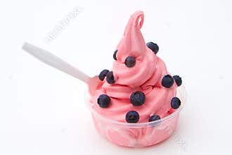 Frozen Pomegranate Yogurt