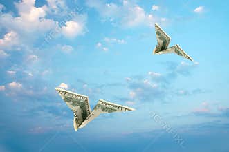 Planes in sky