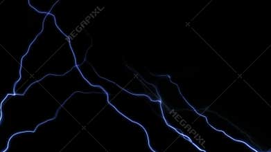 Abstract video background of lightnings and electric charges