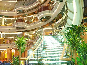 Luxury cruise ship interior