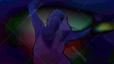 dance ecstasy expressive motion woman silhouette