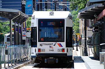 Newark, NJ: Light Rail Train