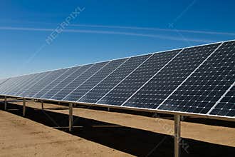 Solar power panel energy farm