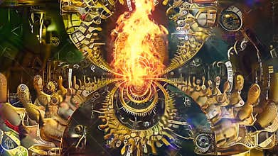 Surreal people fractal