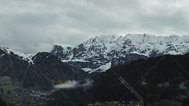Stunning timelapse of clouds and snowy mountains in Trentino Sudtirol, Italy.