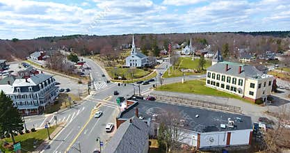 Chelmsford town center, Massachusetts, USA