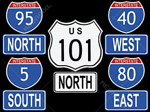 American Interstate signs