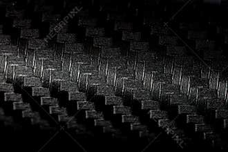 Black patterned textured Ultra Glossy Carbon Fiber Vinyl Car Wrap
