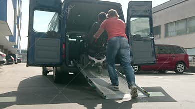 Accessible vehicle for wheelchair