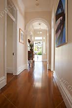 Interior Hallway Entrance Doorway Arch Floor