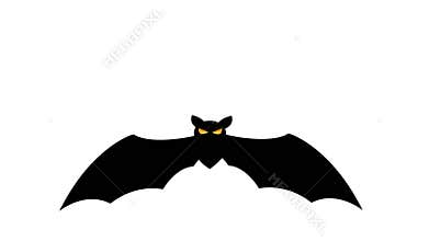 Happy Halloween. Flying bat