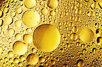 Oil drops on the water