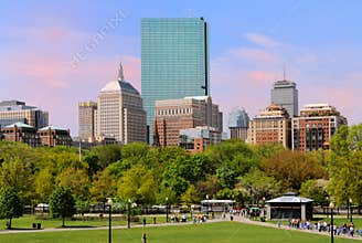 Back Bay from Boston Common