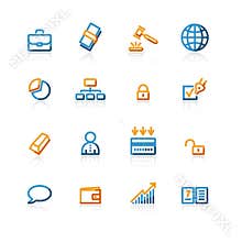 Contour business icons