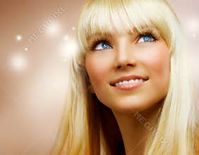 Teenage Girl with blond Hair