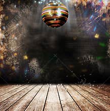 Grunge disco ball