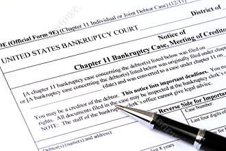 Chapter 11 Bankruptcy application