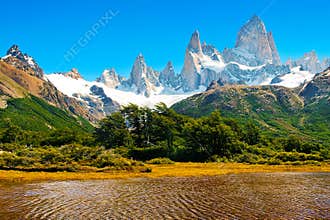 Beautiful nature landscape in Patagonia, Argentina