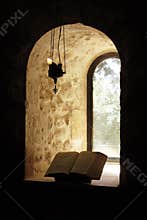 Window and bible