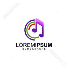 Play Music Logo Design