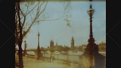 United Kingdom 1920, London, thames and Westminster view in 1920