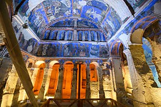 Church of the Buckle or Tokali Kilise in Goreme, Cappadocia, Turkey