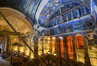 Church of the Buckle or Tokali Kilise in Goreme, Cappadocia, Turkey