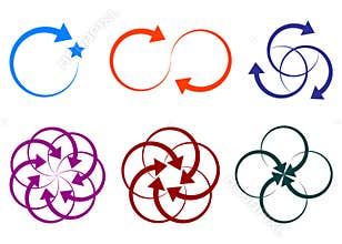 Arrow shape logos
