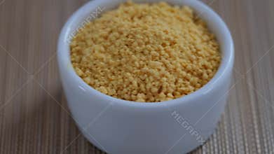 Soy lecithin in a bowl