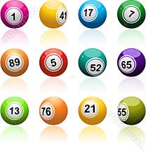 Bingo ball set