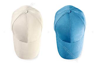Baseball caps isolated