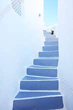 Stairway at santorini,greece