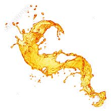 Orange juice splash