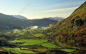 Nant Gynant valley, Snowdonia, North Wales