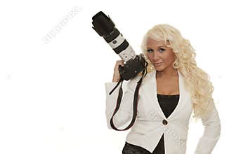 Camera and girl