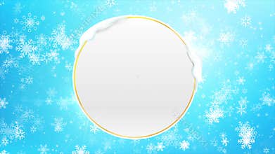 Abstract background snowflake falling, Snow fall background