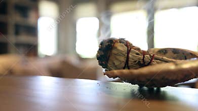 Burning Sage to Cleanse a Home