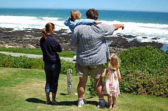 Happy summer family