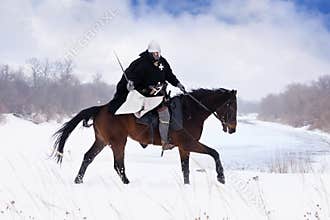 Medieval knight of St. John (Hospitallers)