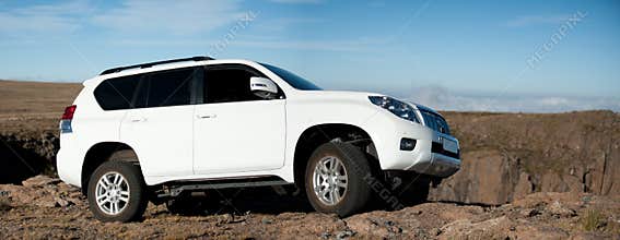 Big white SUV