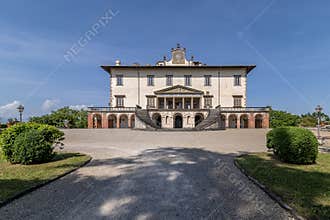 The ancient Medici villa of Poggio a Caiano, Prato, Italy