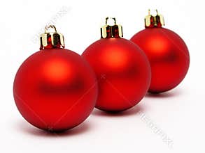 Red christmas balls